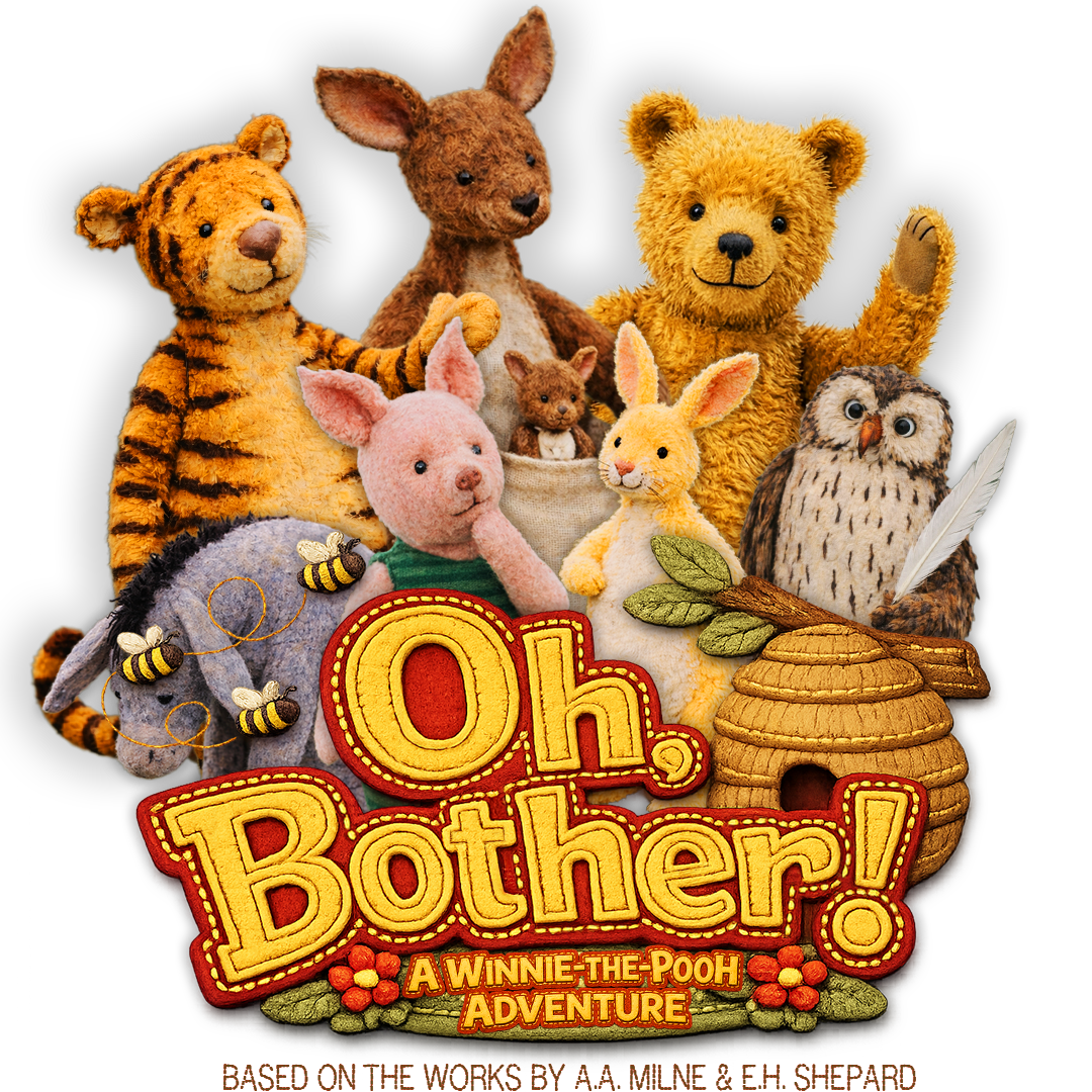 Oh, Bother! logo with characters